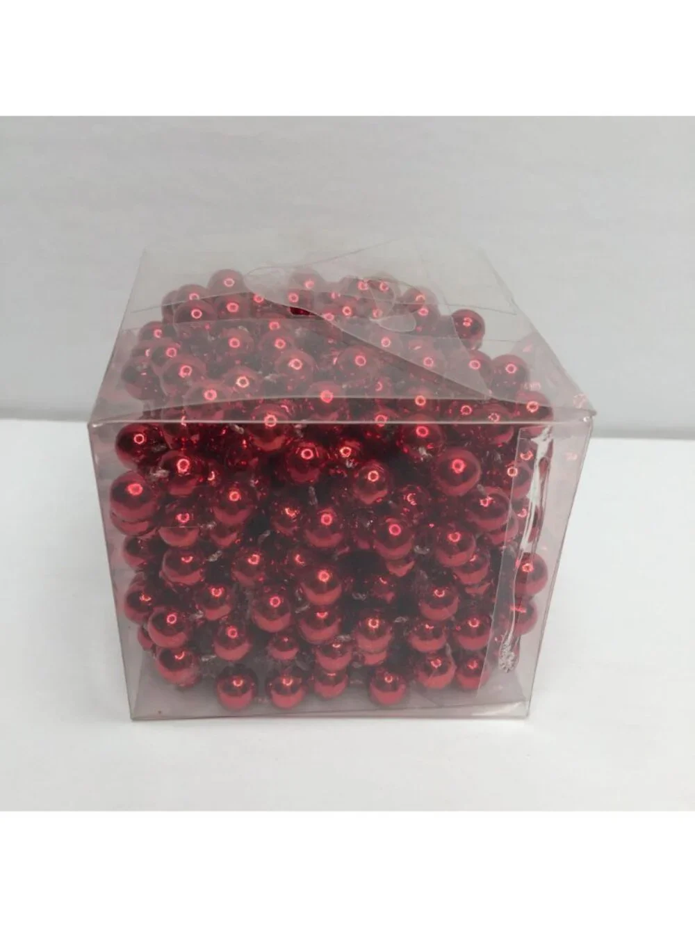 IKEA Red Beaded Garland 15' Christmas Tree Holiday Decor